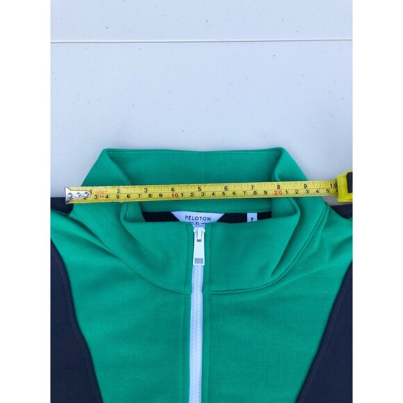 *NEW* Peloton Terry 1/2 Zip Sweatshirt Blue And Green RARE Colorway Men's XL - Picture 7 of 10